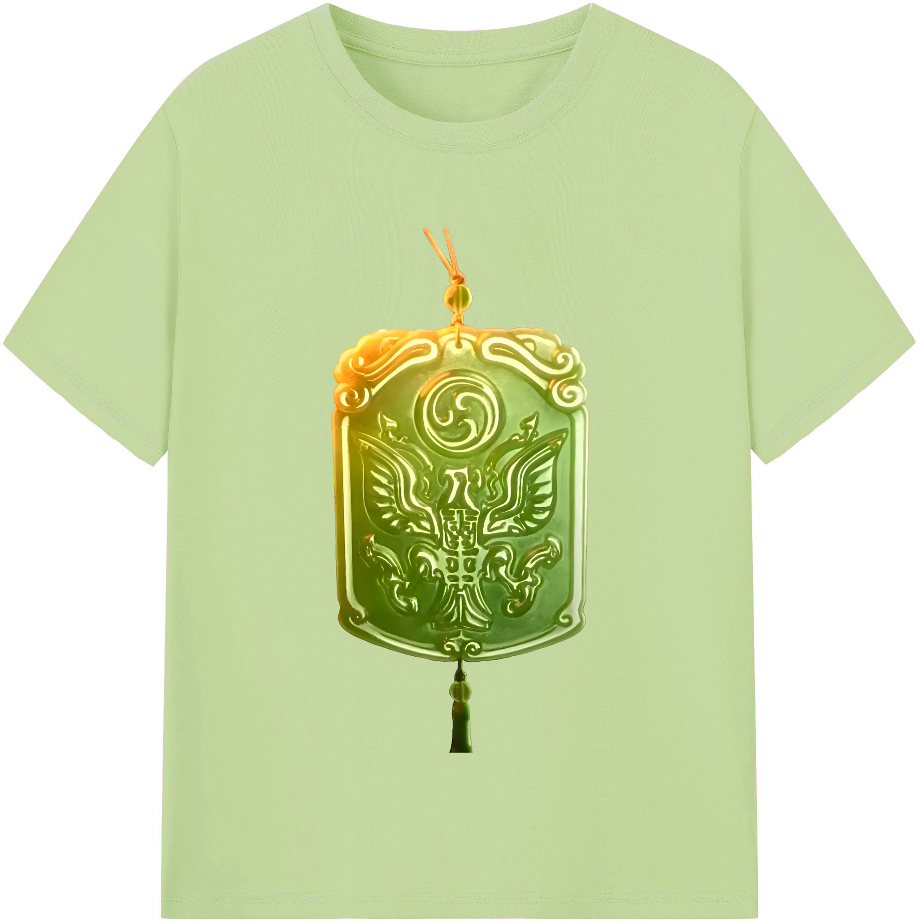 （画像用） Ne Zha 2 ナタ 魔童の大暴れ 綿100％半袖Tシャツ（フロントプリント）